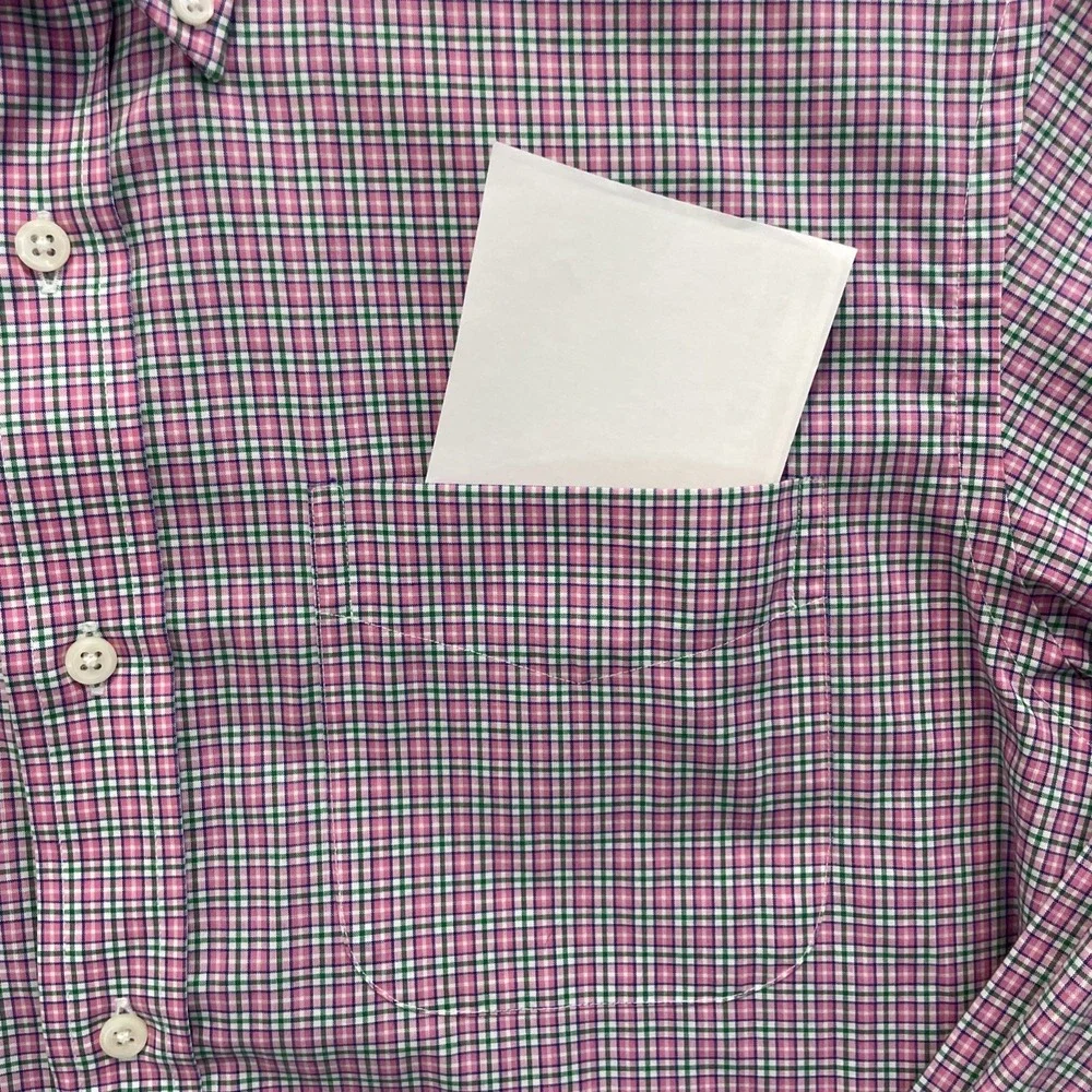 Lauren Ralph Lauren Plaid Button Down Mens Long Sleeve Shirt Multicolor SMALL 15
